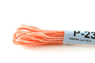 Мулине меланж Р-23 розово-персиковый-персиковый