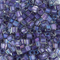 Бисер Япония "TOHO" CUBE 1.5 мм 5 г №0265 св.фиолетовый/радужный